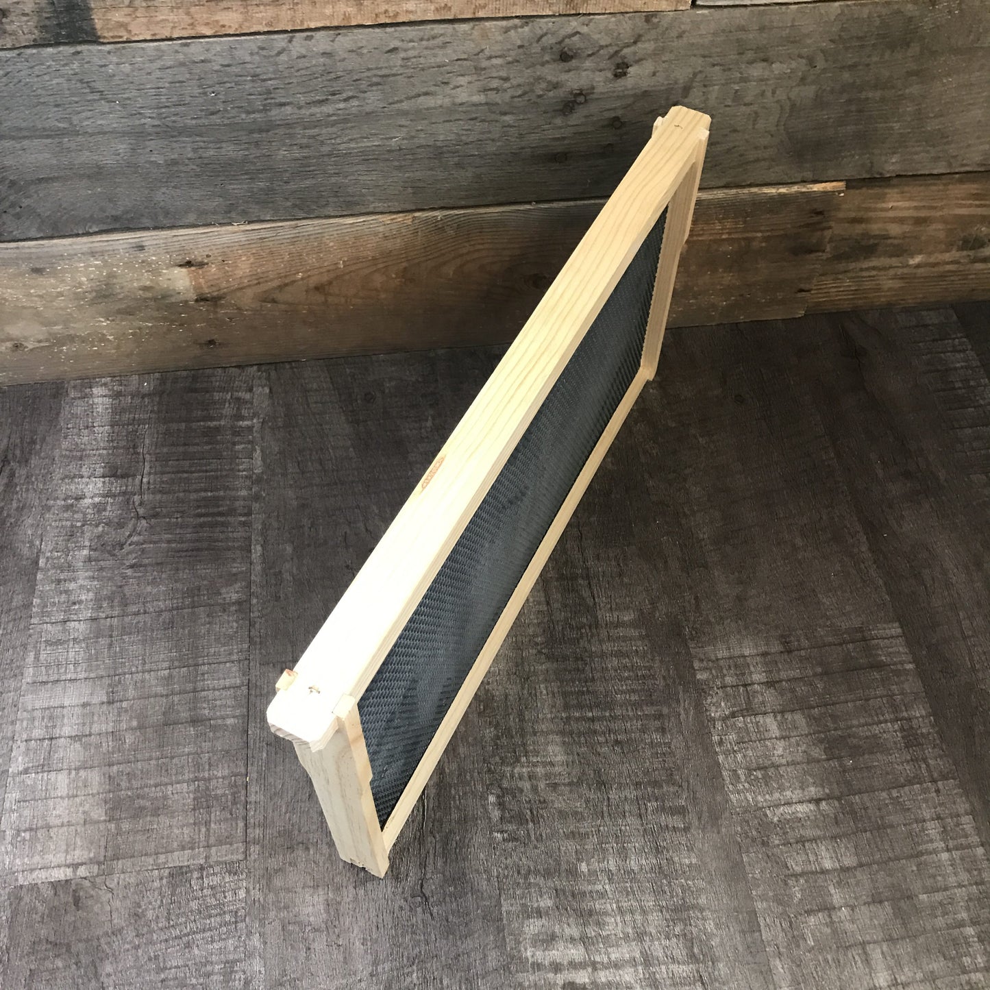 Assembled Deep Wood Frame with Waxed black Foundation