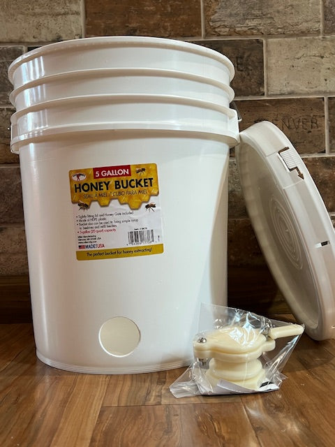 5 Gallon Food Grade Honey Bucket with Honey gate