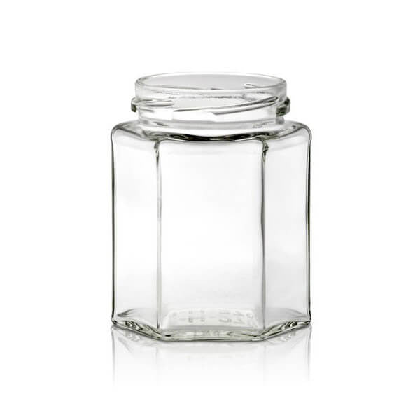 Hexagon Honey Jar Die Biene Honey Farm