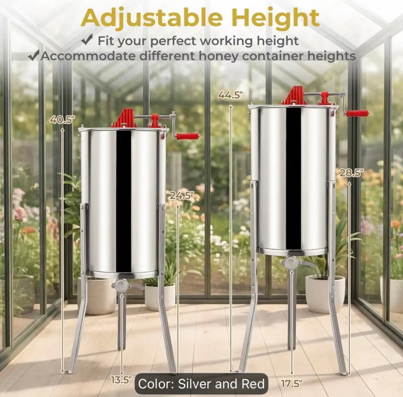 3-Frame Manual Honey Extractor Die Biene Honey Farm