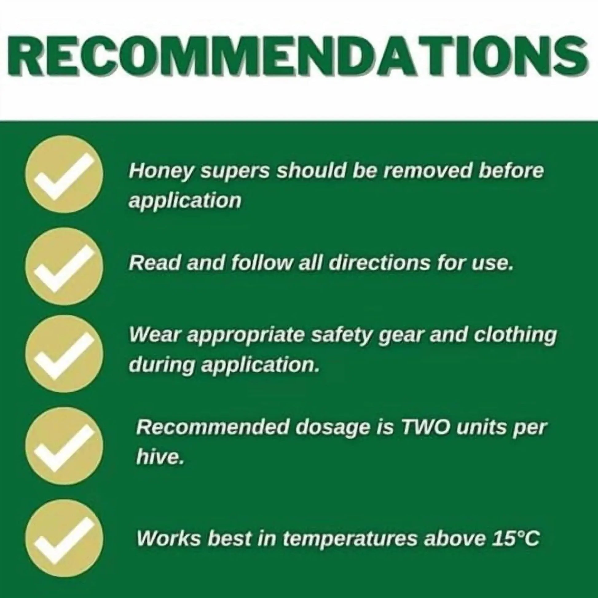 Apiguard 10 pack Die Biene Honey Farm