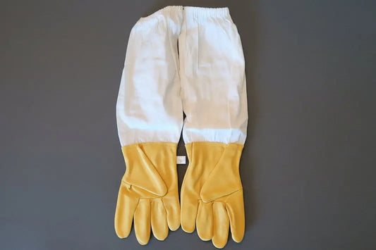 Beekeeper Gloves / Cotton and Sheepskin Die Biene Honey Farm