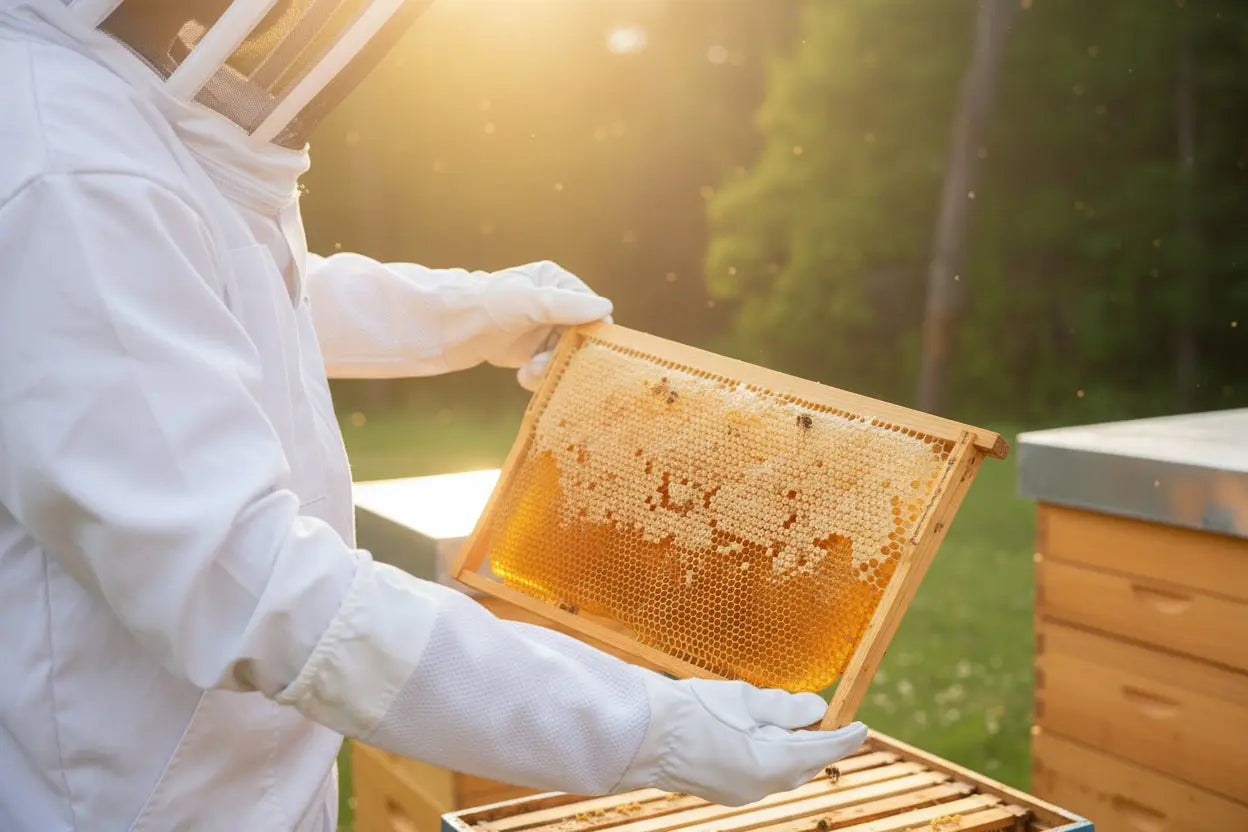 Beekeeper Gloves / Ventilated / Goatskin Die Biene Honey Farm