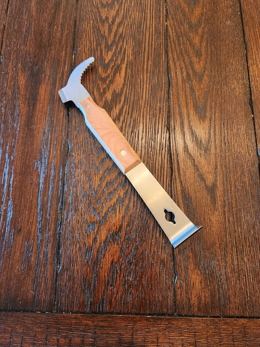 J Hook Hive Tool with wooden handle Die Biene Honey Farm