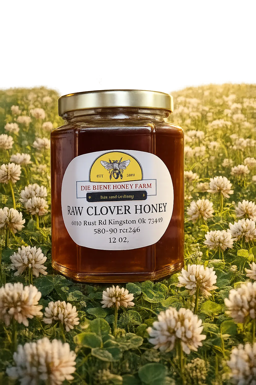 Pure Clover Honey Die Biene Honey Farm