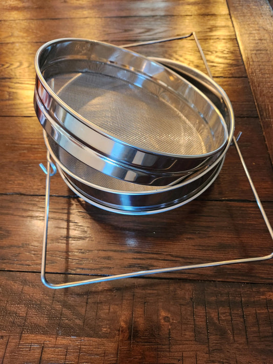 Stainless Steel Double Sieve Die Biene Honey Farm
